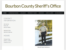 Tablet Screenshot of bourbonsheriff.org